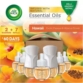 Producto AMBIENTADOR ¨HAWAII EXOTIC¨ AIRWICK 2 ENCHUF. 7 REP.