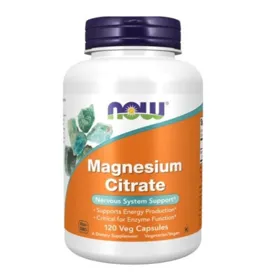 Producto CITRATO DE MAGNESIO NOW 120 CAPSULAS