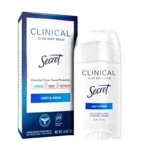 DESODORANTE CLINICAL LIGHT & FRESH SECRET 45g