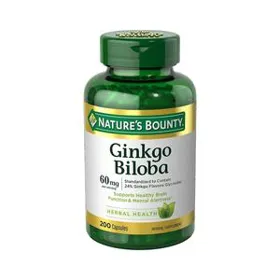 GINKGO BILOBA 600MG 200 CAPSULAS NATURES BOUNTY