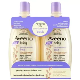 KIT DE GEL DE BAÑO RELAJANTE PARA BEBES AVEENO BABY 532ML C/U