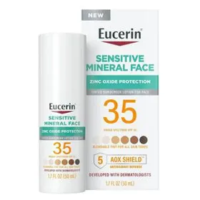 LOCION FACIAL MINERAL CON TINTA SPF35 EUCERIN 