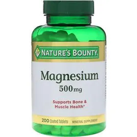 Producto MAGNESIO 500MG - 200 TABLETAS - NATURES BOUNTY 