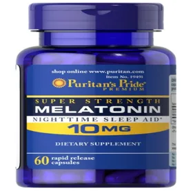 MELATONINA 10MG - 120 CAPSULAS - PURITANS PRIDE