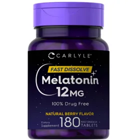 MELATONINA 12MG - 180 TABLETAS - CARLYLE