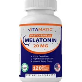 MELATONINA 20MG - 120 TABLETAS - VITAMATIC 