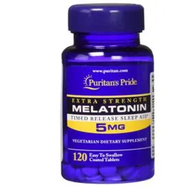 MELATONINA 5MG - 120 TABLETAS - PURITANS PRIDE