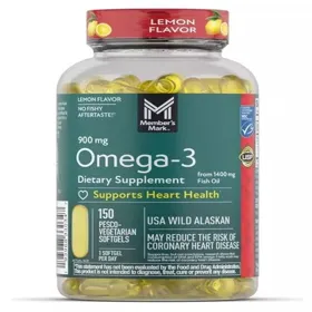 Producto OMEGA 3 SABOR A LIMON 1400MG DE ACEITE DE PESCADO MEMBERS MARK