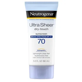 Producto PROTECTOR SOLAR LOCION SPF70 ULTRA SHEER TOQUE SECO NEUTROGENA 88ML