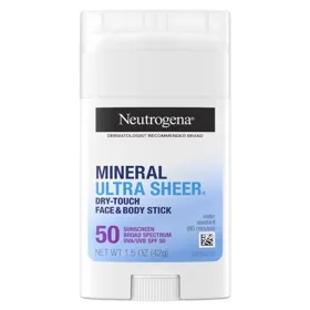 Producto PROTECTOR SOLAR MINERAL EN BARRA ULTRA SHEER DRY TOUCH SPF 50 NEUTROGENA