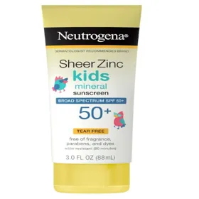 Producto PROTECTOR SOLAR SHEER ZINC MINERAL KIDS SPF 50+ NEUTROGENA 88ML