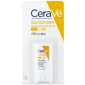 PROTECTOR SOLAR SPF 50 EN BARRA INVISIBLE ZINC CERAVE