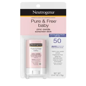 Producto PROTECTOR SOLAR SPF 50 EN BARRA PARA BEBES PURE & FREE NEUTROGENA