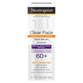 SERUM FACIAL CON PROTECCION SOLAR SPF 60 Y TE VERDE NEUTROGENA