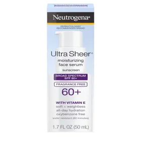 SERUM FACIAL ULTRA SHEER CON PROTECCION SOLAR SPF60 Y VITAMINA E NEUTROGENA