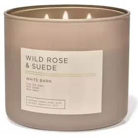 VELA AROMATICA "WILD ROSE & SUEDE" BATH & BODY WORKS 411G