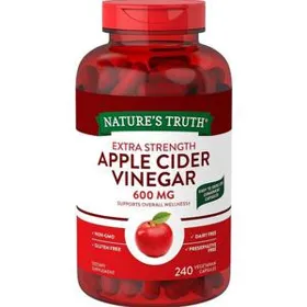 VINAGRE DE MANZANA 600MG-240 CAP.-NATURES TRUTH