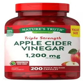 VINAGRE DE MANZANA TRIPLE FUERZA 1200MG NATURES TRUTH