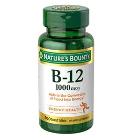 Producto VITAMINA B12 - 200 TABLETAS - NATURES BOUNTY 