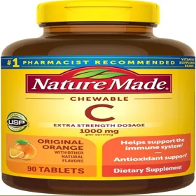 VITAMINA C 1000MG MASTICABLE NATURE MADE  90 TABLETAS